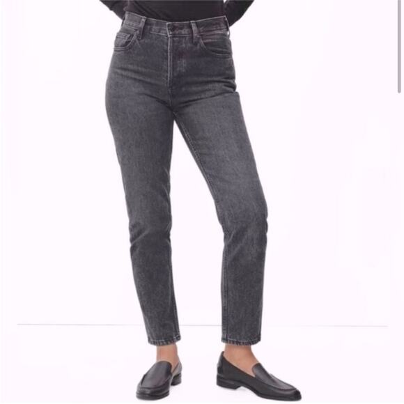 Everlane Washed Black Gray Straight Leg The Cheeky Jean Size 27 Regular - Picture 1 of 15